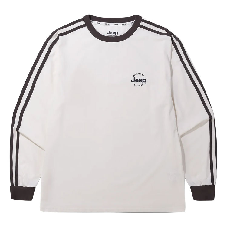 Jeep ジープ 長袖 Tシャツ ICONIC STRIPE LONG SLEEVE T-SHIRT