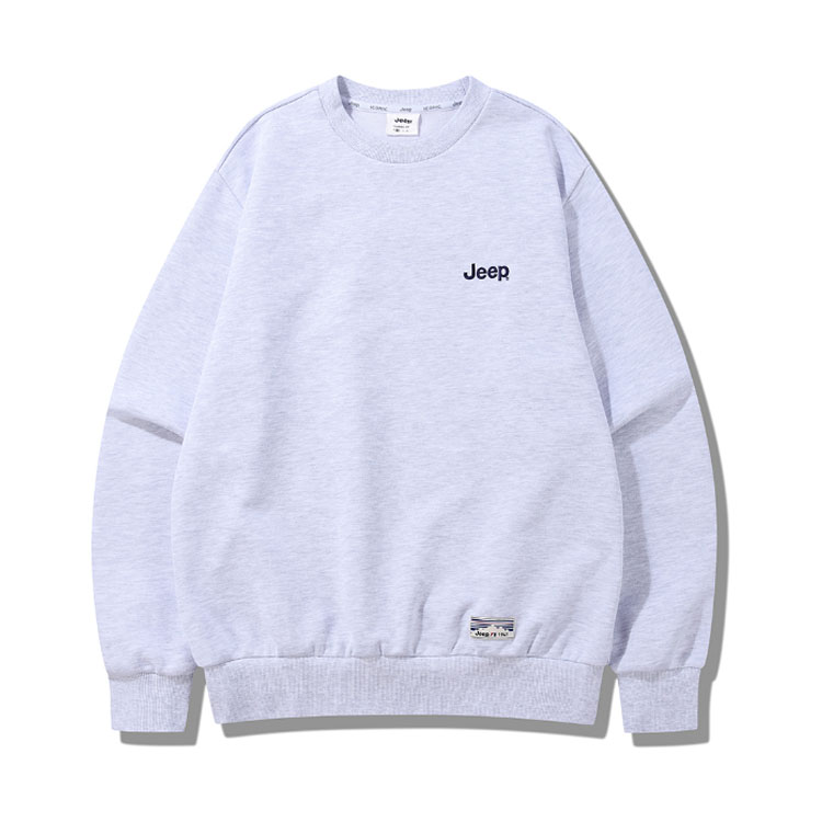 Jeep ジープ スウェット ESSENTIAL LOOSE FIT SMALL LOGO MTM ルーズフィット スモールロゴ マンツーマン 長袖 トレーナー メンズ レディース JQ5TSU802_1