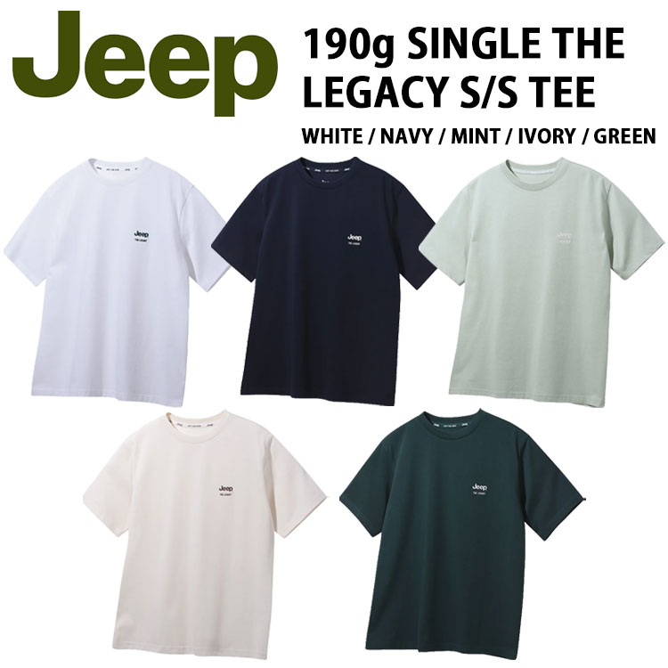 Jeep ジープ 半袖 Tシャツ 190g SINGLE THE LEGACY T-SHIRT シングル