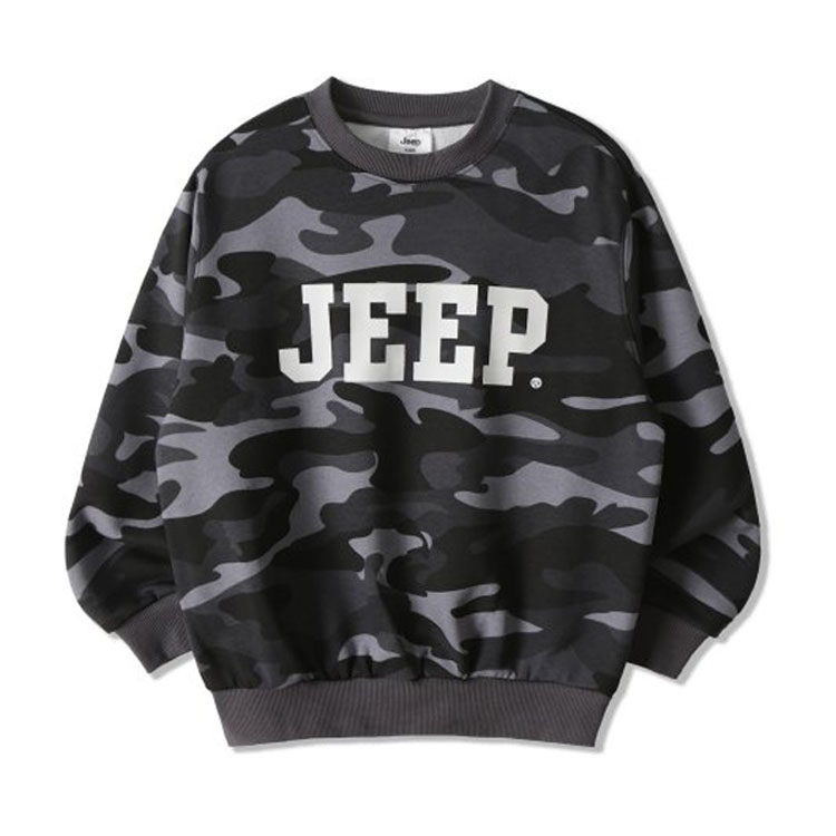 Jeep ジープ キッズ スウェット KIDS JEEP SWEAT SHIRT キッズ ジープ スウェットシャツ トレーナー 長袖 プルオーバー ラウンドネック ロゴ 子供用 KN4TSU856