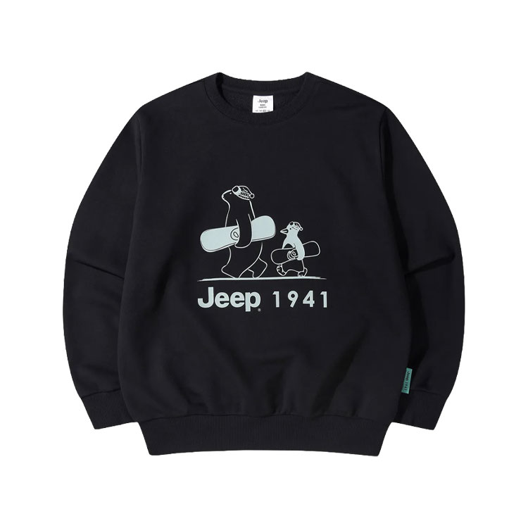 Jeep ジープ キッズ スウェット GREEN LABEL PENGUIN BEAR SWEATSHIRT グリーンラベル ペンギンクマ スウェットシャツ トレーナー 長袖 子供用 KQ5TSU890の画像