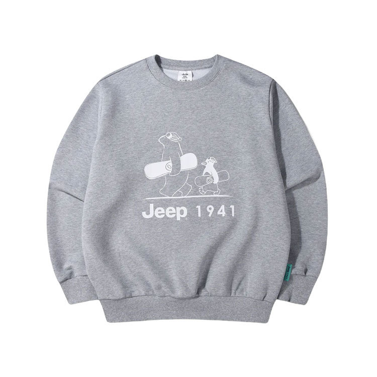 Jeep ジープ キッズ スウェット GREEN LABEL PENGUIN BEAR SWEATSHIRT グリーンラベル ペンギンクマ スウェットシャツ トレーナー 長袖 子供用 KQ5TSU890の画像