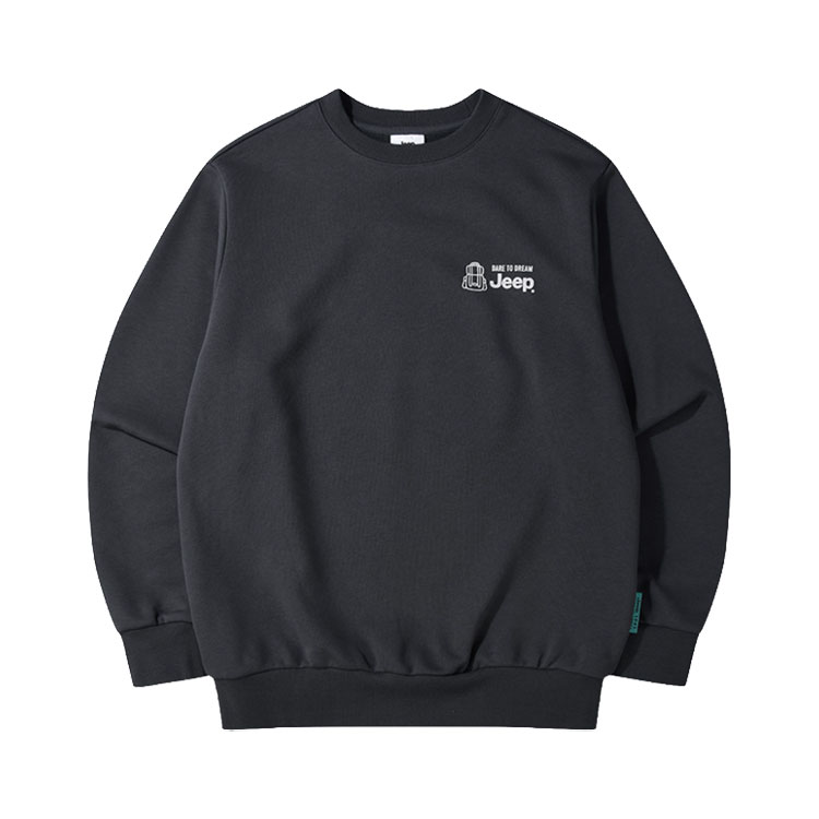 Jeep ジープ キッズ スウェット GREEN LABEL CAMPING SWEATSHIRT グリーンラベル キャンピング スウェットシャツ トレーナー 長袖 プルオーバー 子供 KQ5TSU891の画像