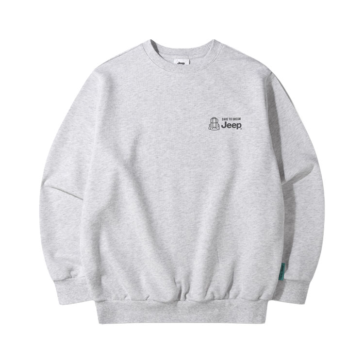 Jeep ジープ キッズ スウェット GREEN LABEL CAMPING SWEATSHIRT グリーンラベル キャンピング スウェットシャツ トレーナー 長袖 プルオーバー 子供 KQ5TSU891の画像
