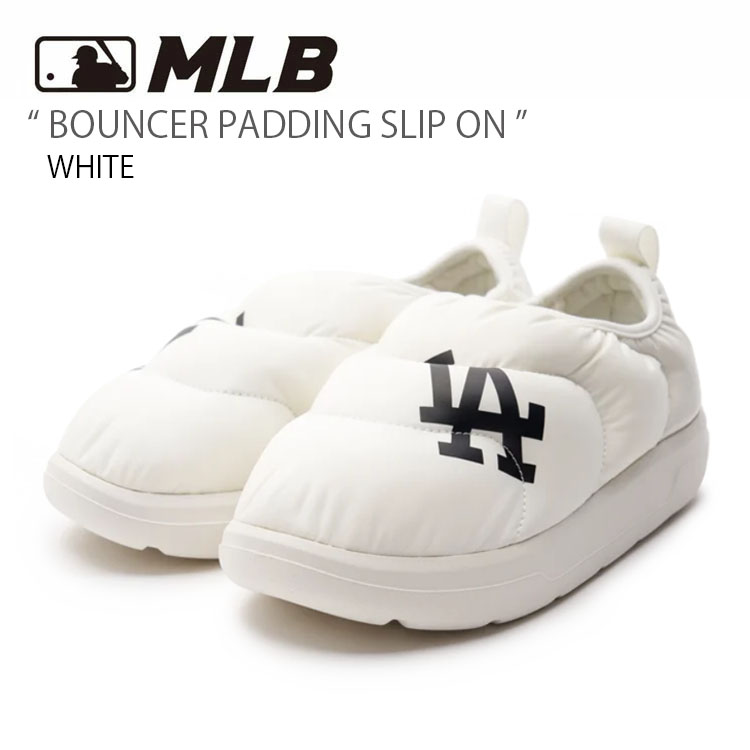 MLB エムエルビー スリッポン BOUNCER PADDING SLIP ON WHITE