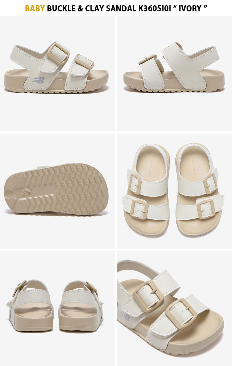NewBalance ニューバランス　キッズサンダル 15.0㎝ホワイト New Balance（ニューバランス） キッズサンダル BABY BUCKLE CLAY
