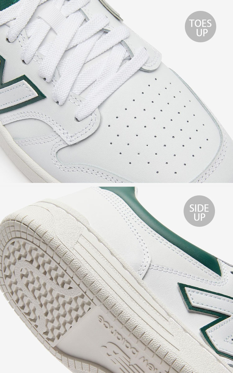 New Balance ニューバランス スニーカー BB480LGT WHITE GREEN NewBalanceBB480 ニューバランスBB480 シューズ レザー 本革 ホワイト New Balance（ニューバランス） スニーカー BB480LGT WHITE GREEN