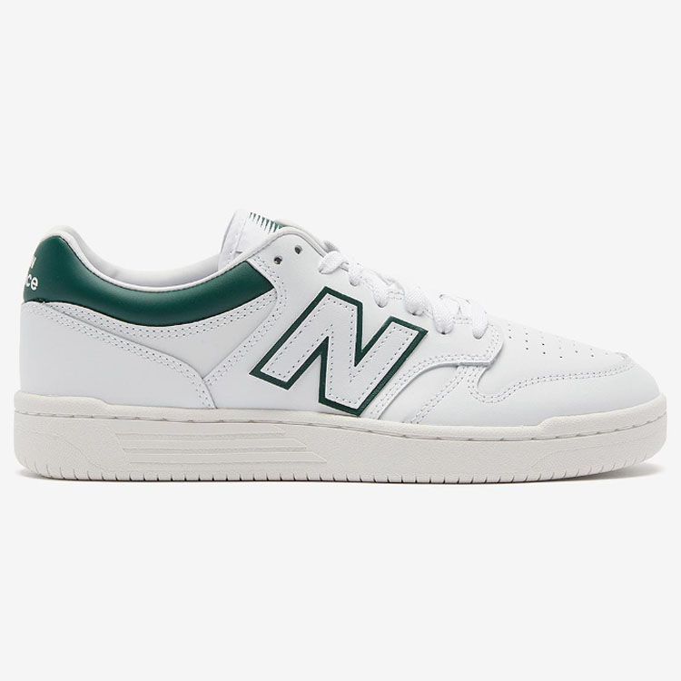 New Balance ニューバランス スニーカー BB480LGT WHITE GREEN NewBalanceBB480 ニューバランスBB480 シューズ レザー 本革 ホワイト グリーン