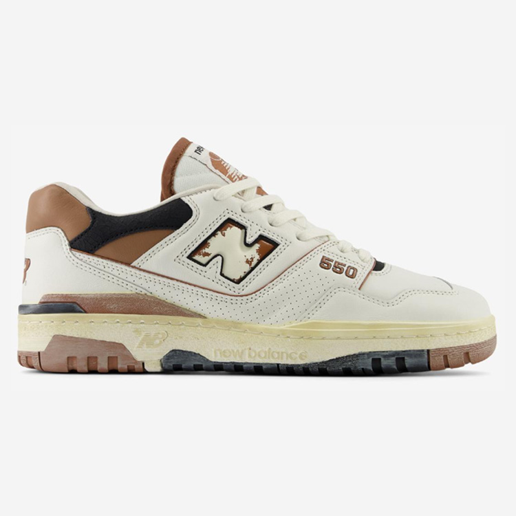 New Balance ニューバランス スニーカー BB550VGC VINTAGE BROWN シューズ NewBalanceBB550 ニューバランスBB550 レザー 本革 ヴィンテージブラウン｜a-dot｜02