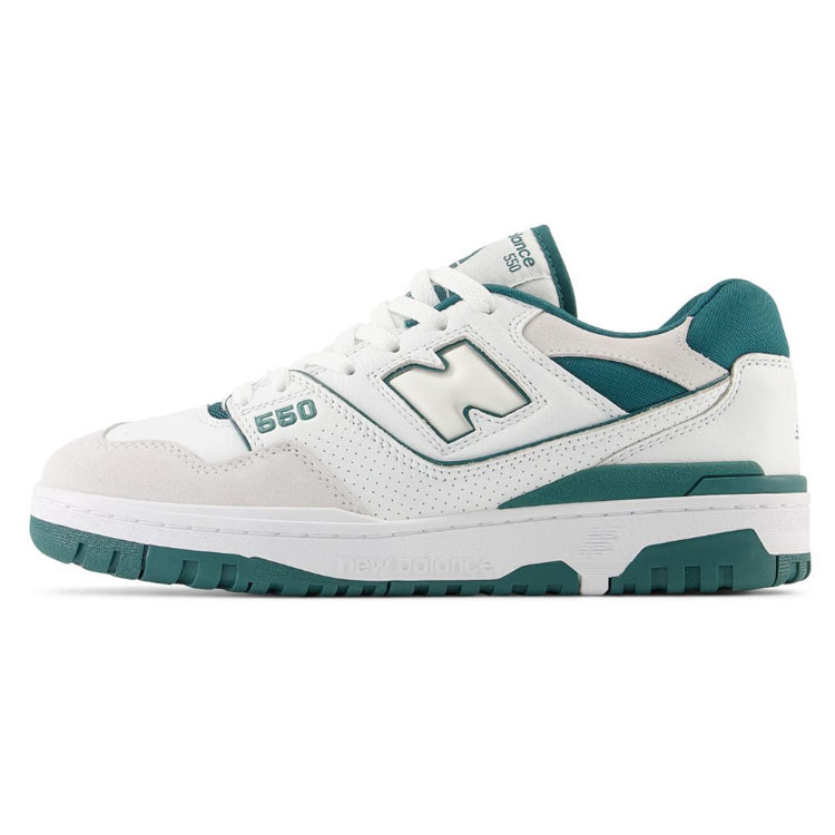 New Balance ニューバランス スニーカー BB550STA WHITE GREEN シューズ NewBalanceBB550 ニューバランス BB550 レザー ホワイト グリーン レトロデザイン｜a-dot｜02