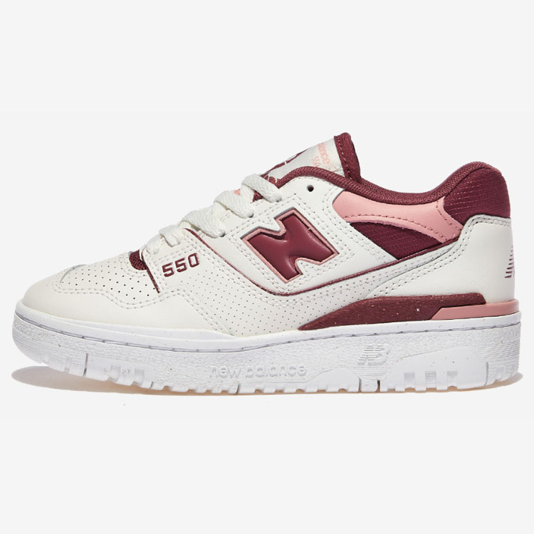 New Balance ニューバランス レディース スニーカー BBW550DP WHITE BURGUNDY シューズ NEWBALANCEBB550 ニューバランスBB550 ホワイト バーガンディ 本革｜a-dot｜02