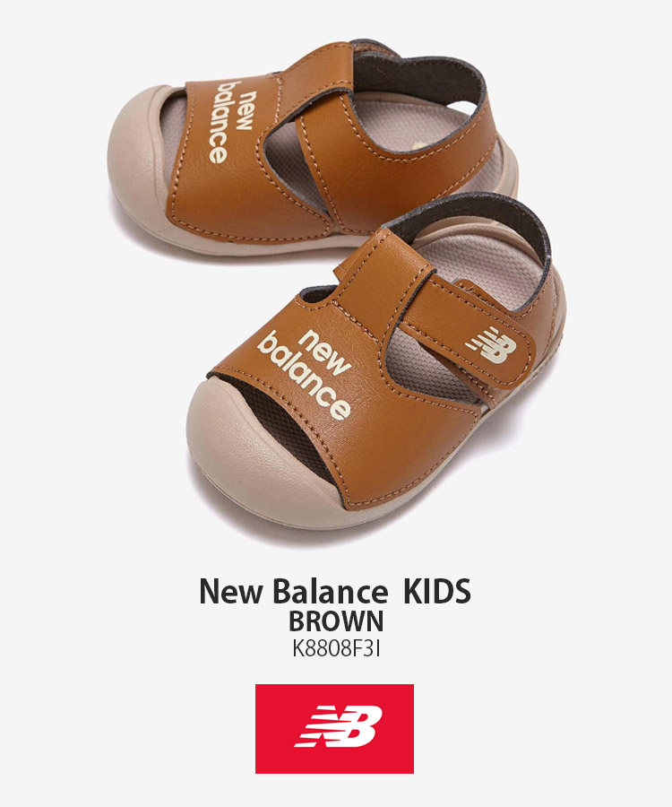 ★ NEW BALANCE ★ クラシック バックルサンダル ブラウン nb-k8808f3i-1.jpg