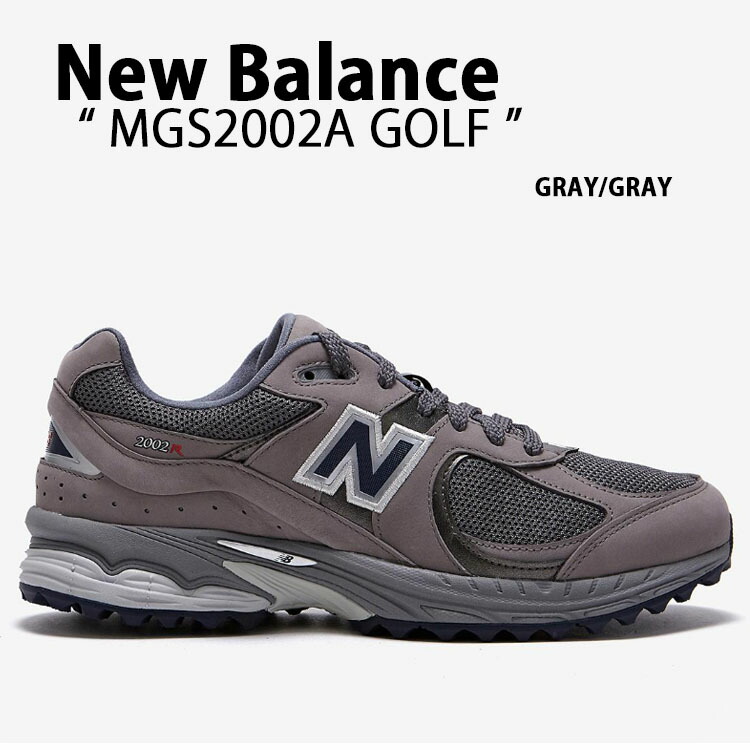 New Balance ニューバランス ゴルフ スニーカー MGS2002A GOLF GRAY シューズ ゴルフシューズ  NEWBALANCEM2002 ニューバランスM2002 グレー レザー 本革