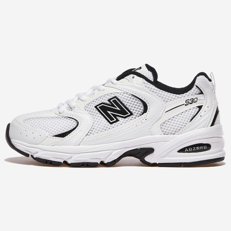 New Balance ニューバランス スニーカー MR530EWB WHITE BLACK シューズ メッシュ NewBalance530 ニューバランス530 クラシックパック ホワイト ブラック｜a-dot｜02