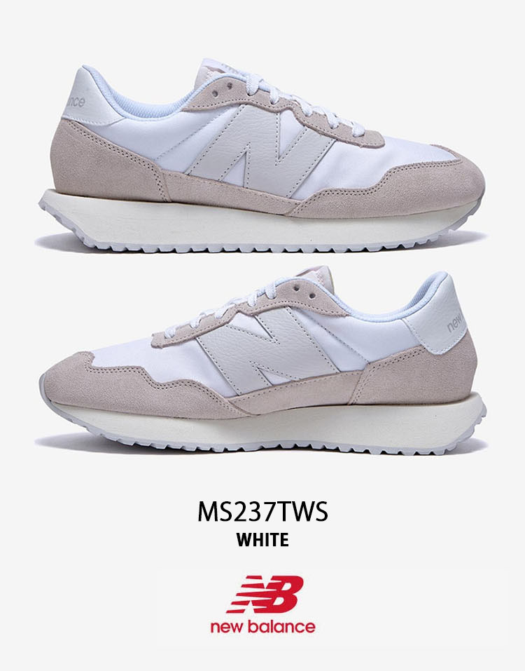 New Balance ニューバランス スニーカー 237 WHITE BEIGE ベージュ MS237TWS