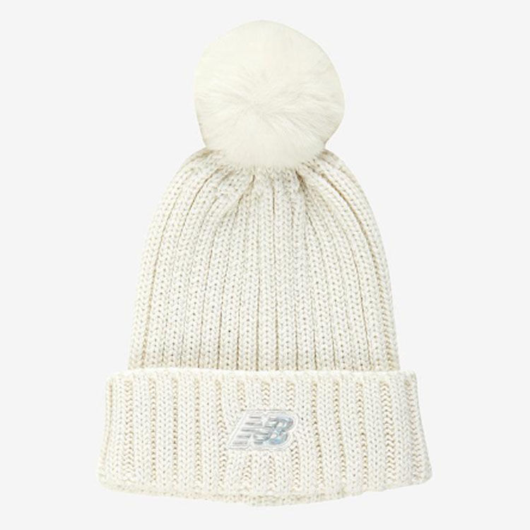 New Balance ニューバランス キッズ ニット帽 GIRLS GLITTER MIDDROP BEANIE グリッター ミッドドロップ ビーニー 帽子 ニットキャップ 子供用 NK8BDF404Gの画像