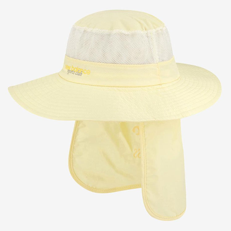 New Balance ニューバランス キッズ バケットハット LIGHT FLAP BACKET HAT ライト フラップ バケット ハット サンシールド あごひも付き 子供用 NK8BDS210Uの画像
