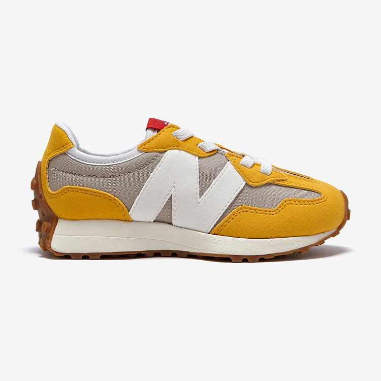 New Balance ニューバランス キッズ スニーカー NewBalance 327 BEIGE キッズシューズ ベージュ マスタード イエロー PH327SL キッズ用 ジュニア用 子供用｜a-dot｜02