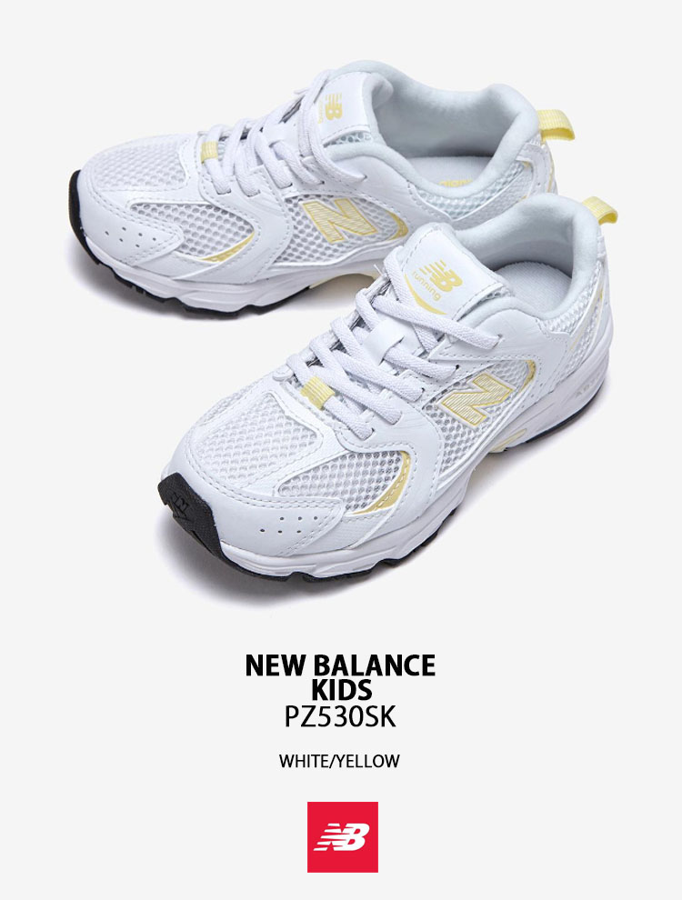 【希少】ニューバランス530 キッズ 19cm ホワイト PZ530SB1 ◇大人気◇NEW BALANCE 530SB1(PS)◇関税/送料込◇ (New Balance