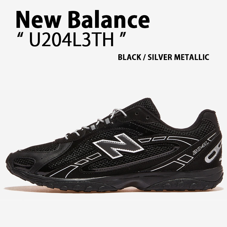 New Balance ランニングシューズ ブラック/シルバー New Balance（ニューバランス） スニーカー U204L3TH シューズ