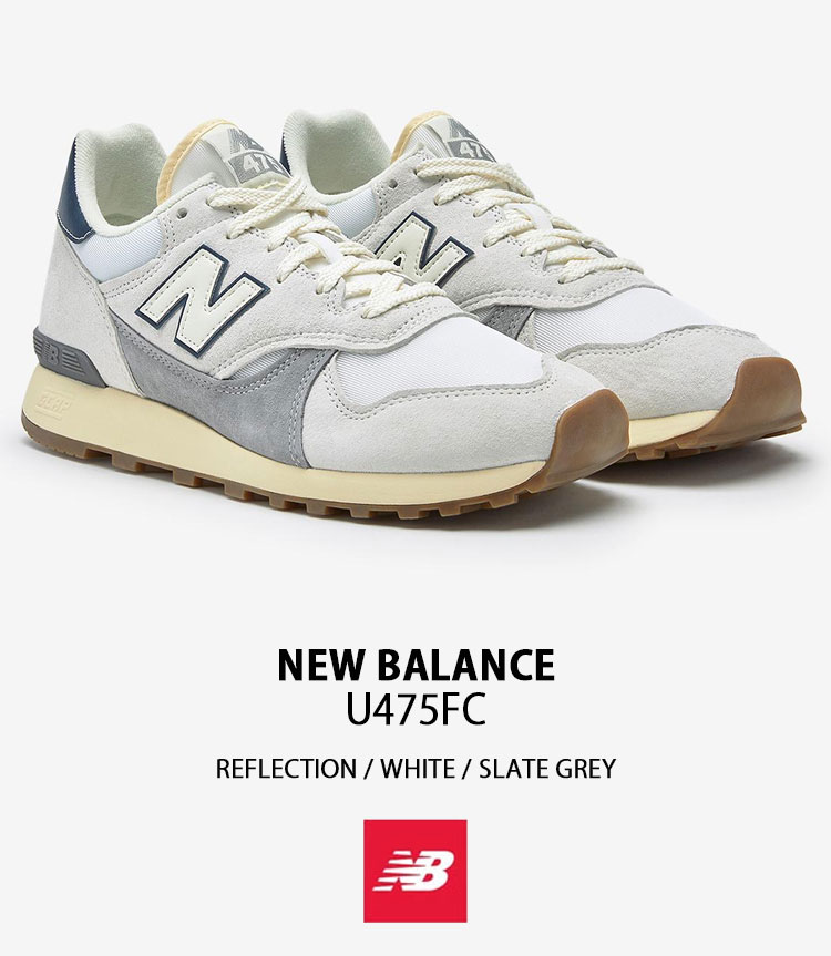 国内配送 New Balance U475 FC WHITE/GRAY U475 - New Balance