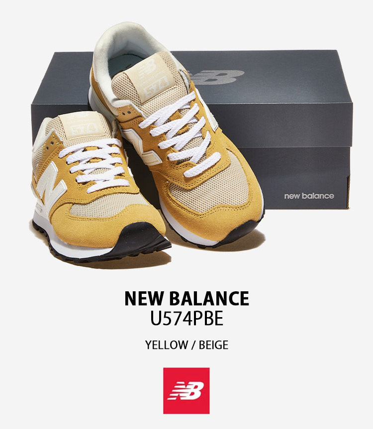 New Balance ニューバランス スニーカー U574PBE YELLOW BEIGE