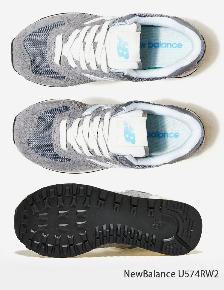 New Balance ニューバランス スニーカー 574 U574WR2 GRAY WHITE BLUE