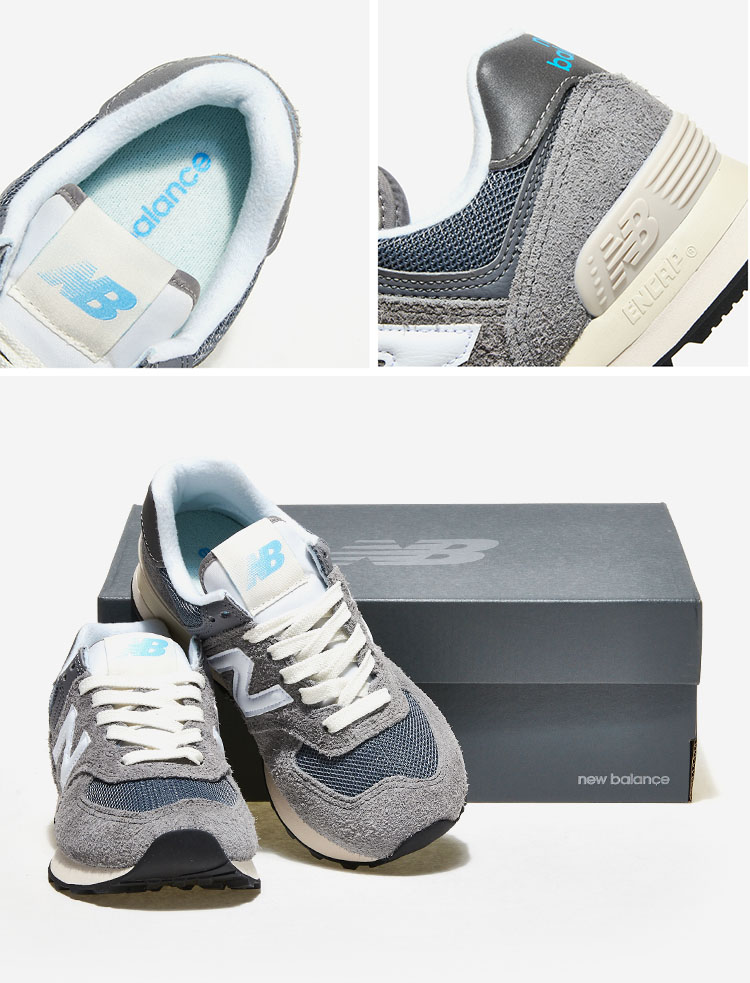 New Balance ニューバランス スニーカー 574 U574WR2 GRAY WHITE BLUE