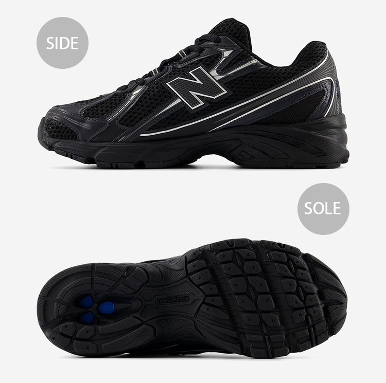 New Balance ニューバランス スニーカー U740BM2 BLACK SILVER