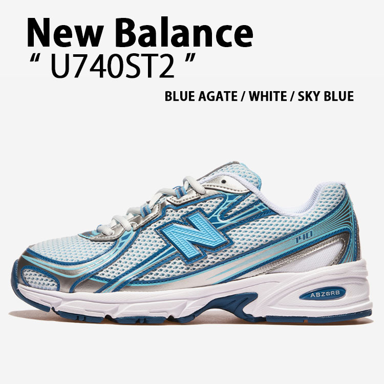 New Balance S01 ニューバランス　ホワイト/ブルー New Balance（ニューバランス） スニーカー U740ST2 BLUE AGATE ブルー