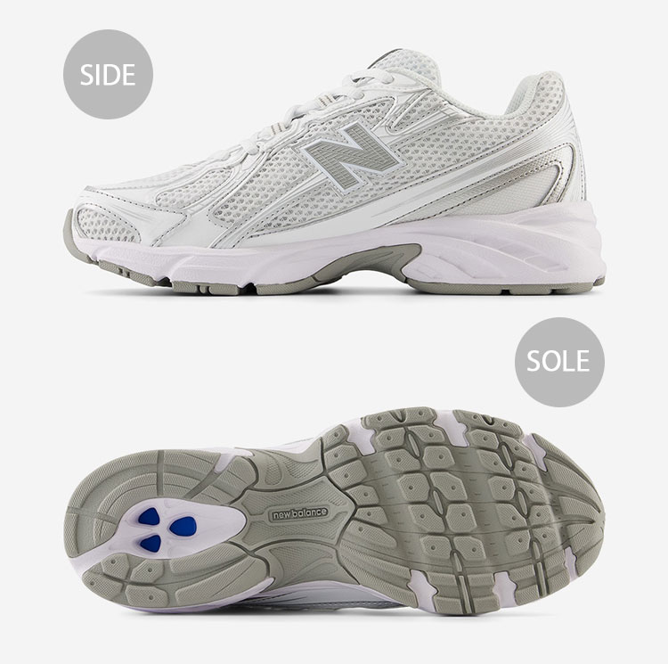 ◆正規品◆NEW BALANCE U740WM2 WHITE◆関税込◆男女共用◆人気 New Balance ニューバランス スニーカー U740WM2 WHITE SILVER