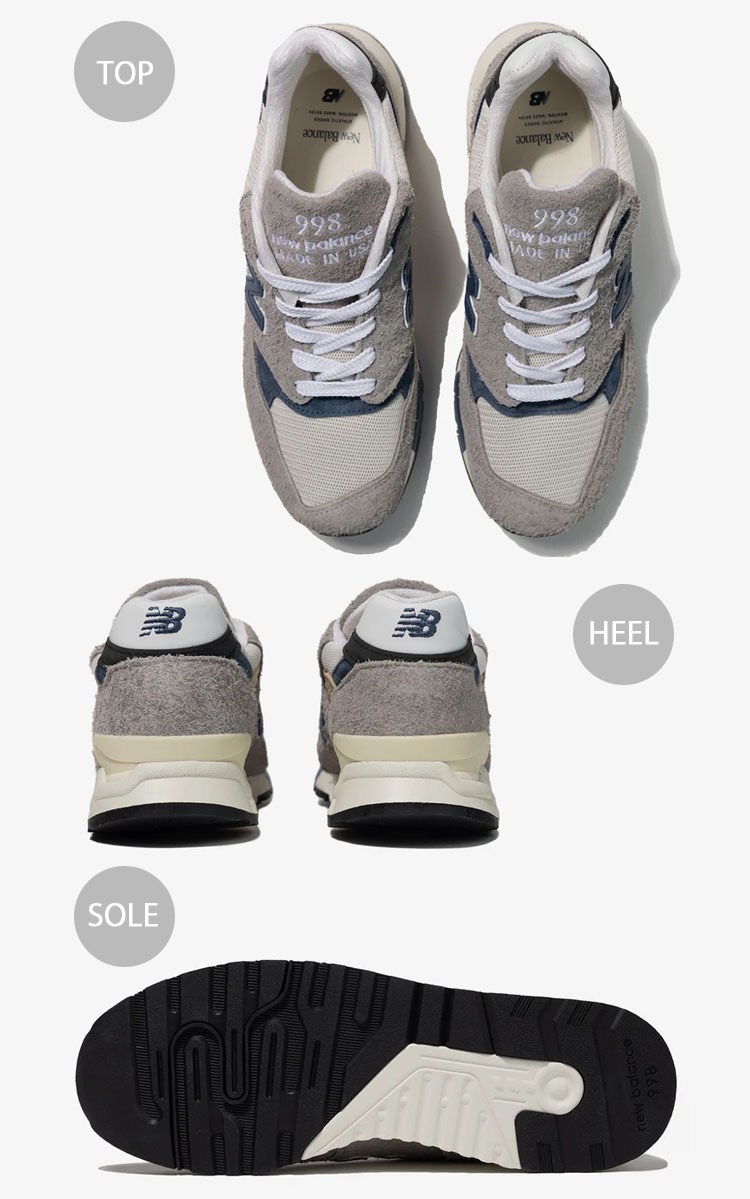 New Balance（ニューバランス） スニーカー U998TA GRAY NAVY MADE IN