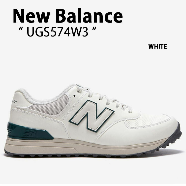 シューズ(男性用) New Balance UGS574 WHITE/GREEN(J3) NEW BALANCE】 ニューバランス UGS574J3(2E) UGS574 UGS574J3