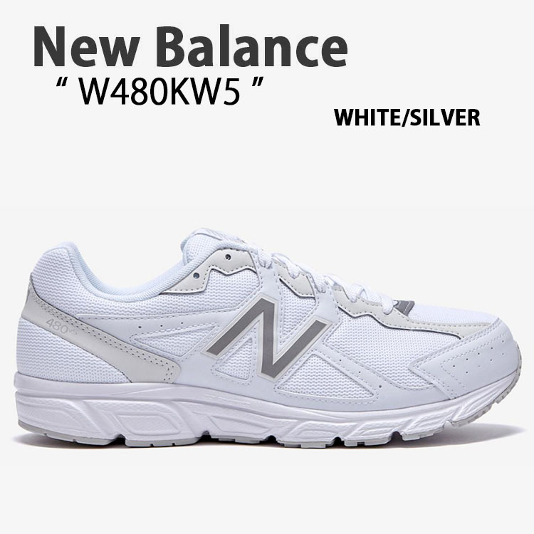 New Balance（ニューバランス） スニーカー W480KW5 WHITE SILVER