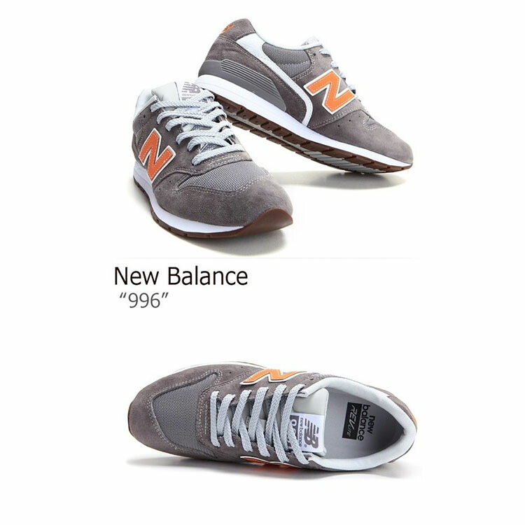 New Balance ニューバランス スニーカー 996 GRAY ORANGE グレー