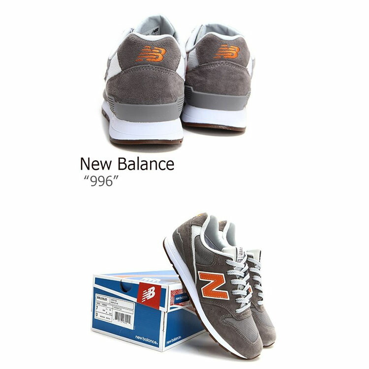 New Balance MRL996JL ニューバランス 996 New Balance ニューバランス スニーカー 996 GRAY ORANGE グレー
