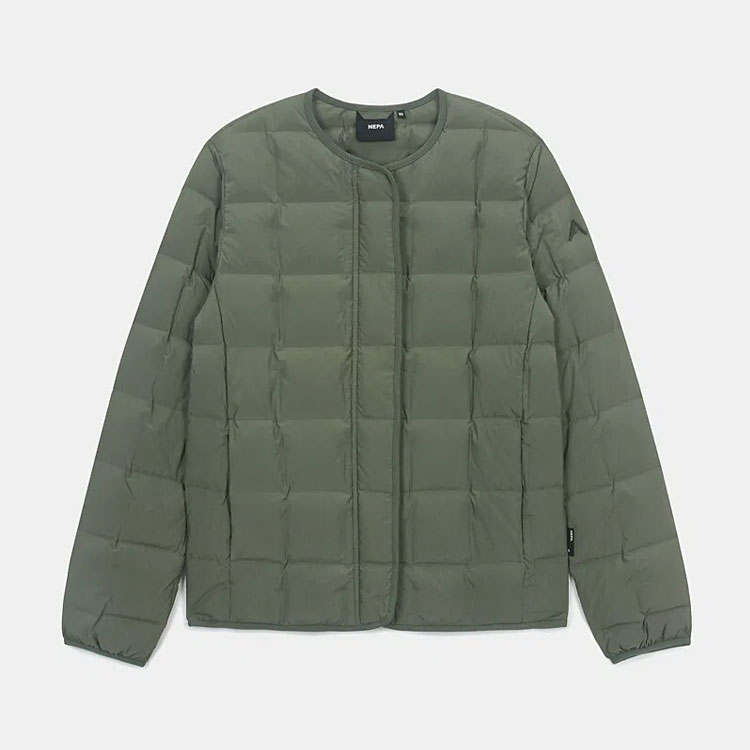 NEPA ネパ レディース キルティングジャケット W MONO TUBE NECKLESS