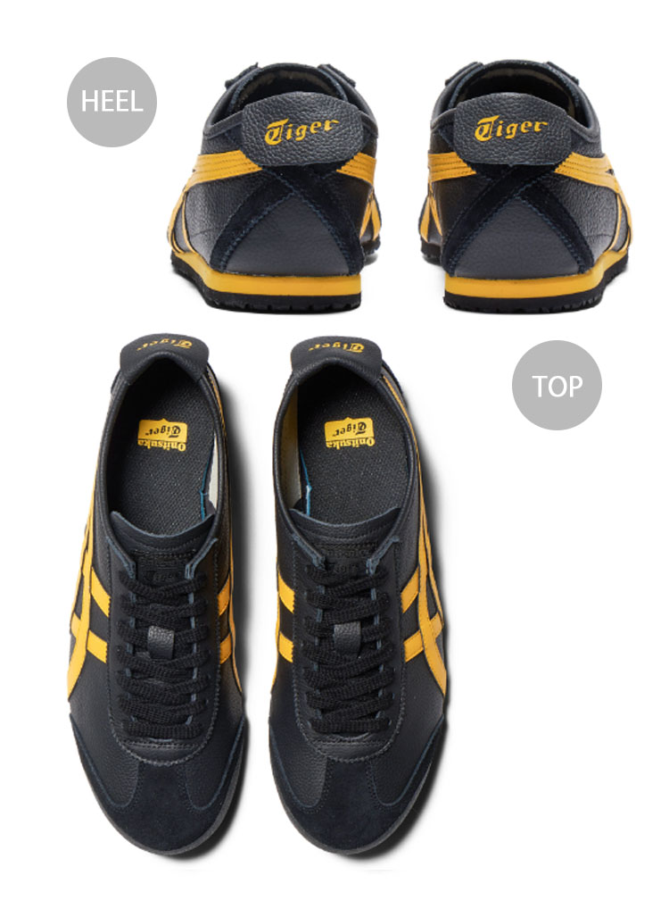 Onitsuka Tiger オニツカタイガー スニーカー MEXICO 66 メキシコ 66  1183A201.003 シューズ BLACK YELLOW レザー 本革 ブラック Onitsuka Tiger（オニツカタイガー） スニーカー MEXICO 66 メキシコ