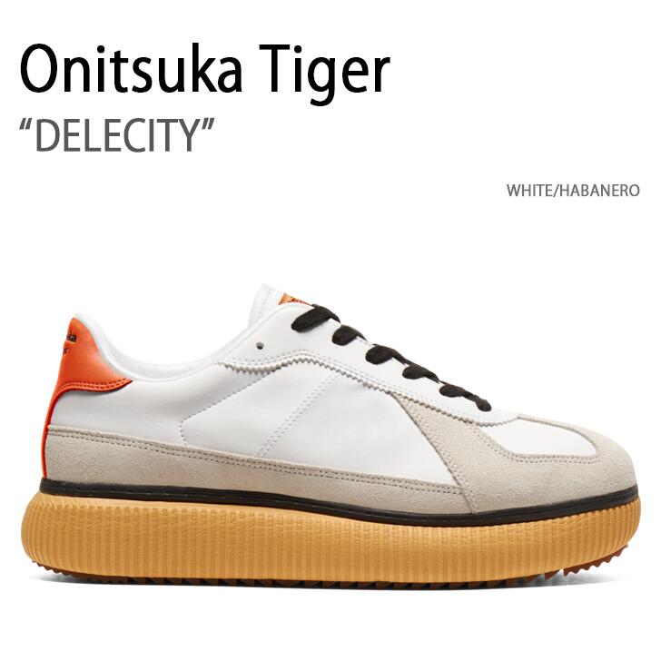 Onitsuka Tiger オニツカタイガー スニーカー DELECITY WHITE HABANERO デレシティ ホワイト ハバネロ メンズ  レディース 1183B874.102