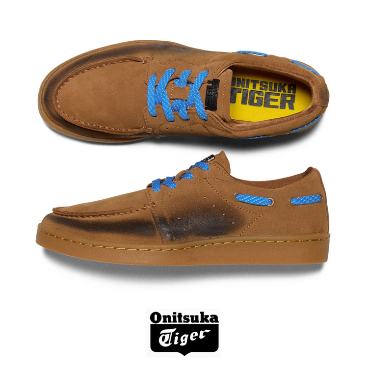 Onitsuka Tiger オニツカタイガー メンズ スニーカー TIGER DECK 1183C508.201 シューズ タイガーデック BROWN ブラウン ガムソール Onitsuka Tiger（オニツカタイガー） メンズ スニーカー TIGER DECK