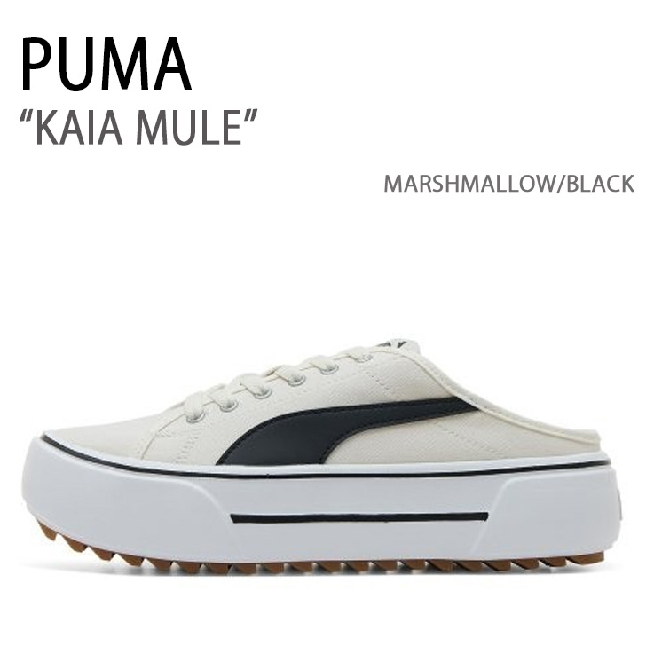 PUMA プーマ スニーカー PUMA KAIA MULE MARSHMALLOW BLACK シューズ メンズ レディース 男性用 女性用  385168-02