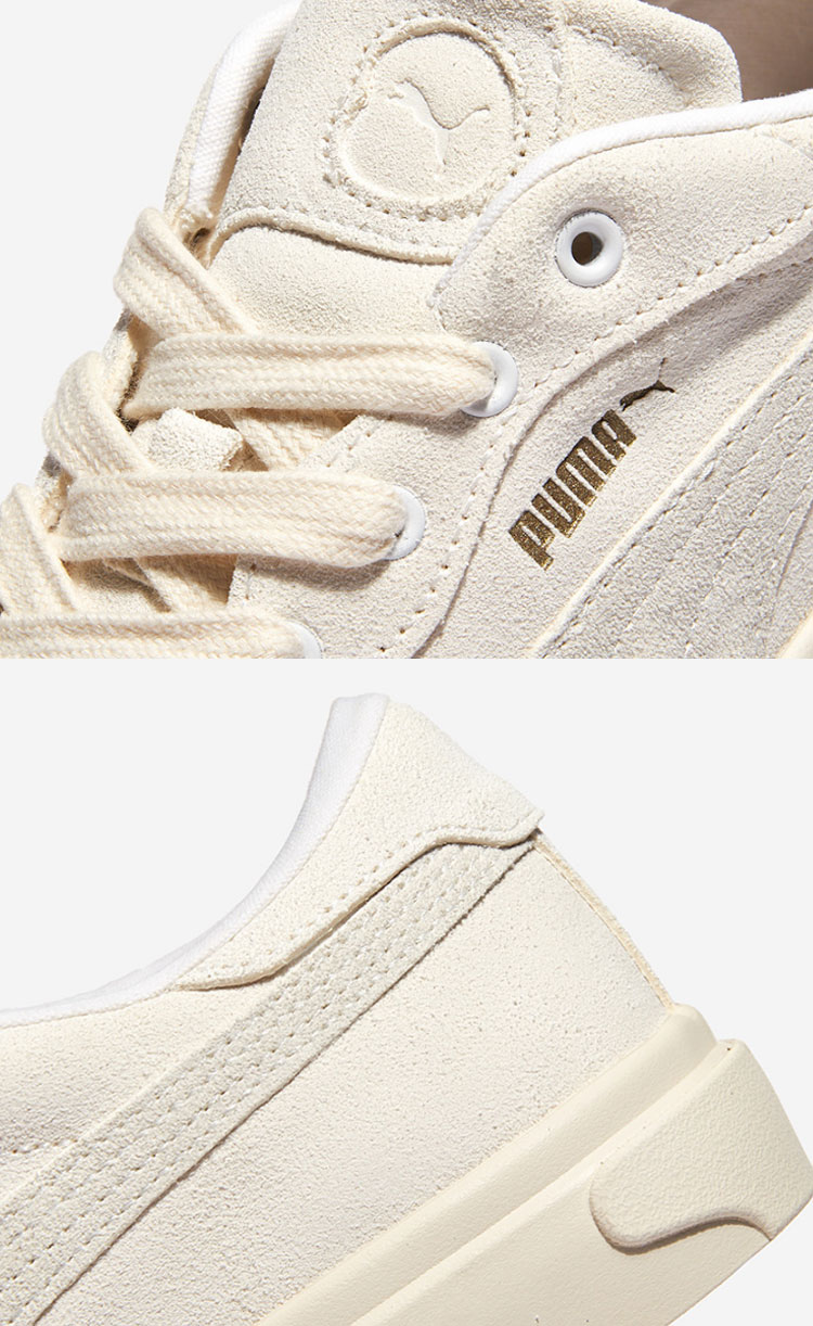[PUMA]★75周年記念★Capri e Suede_White★男女共用★ PUMA プーマ スニーカー CAPRI ROYALE SUEDE WHITE IVORY GOLD