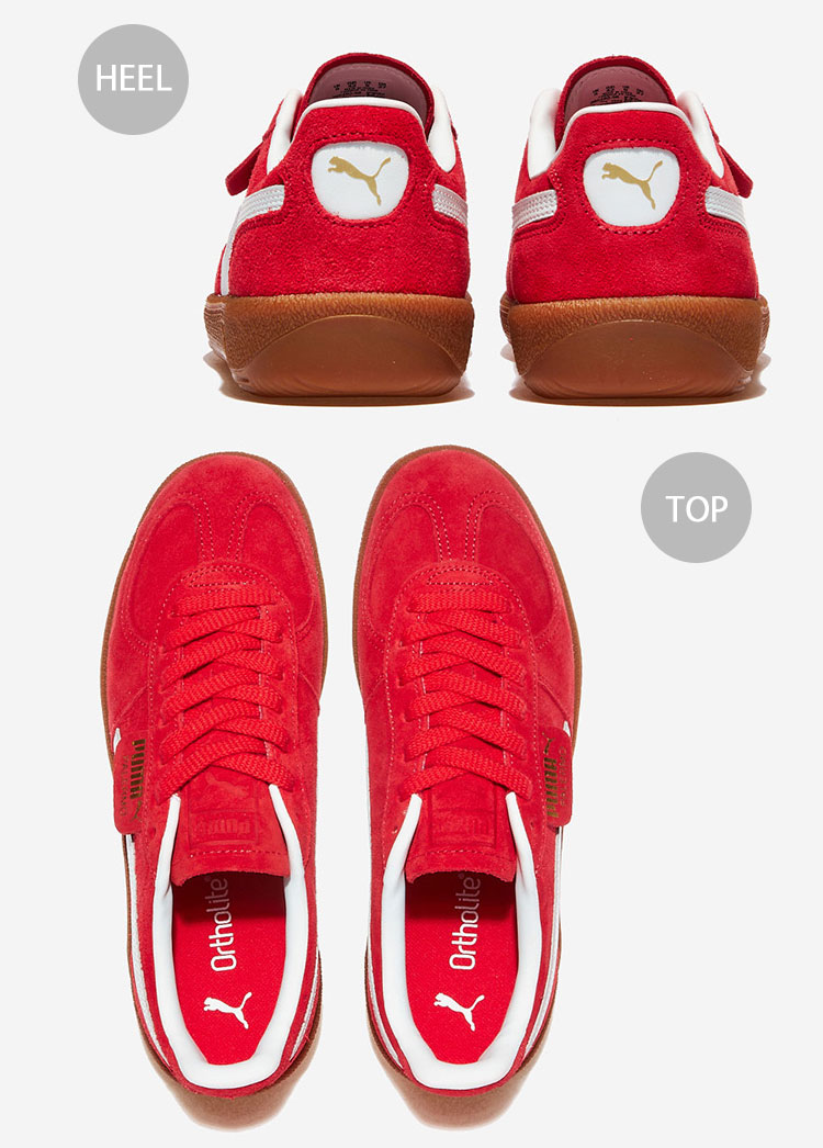 スニーカー ^PUMA^ Palermo Red White 39646358 396463-58 PUMA プーマ スニーカー PALERMO 396463-58 パレルモ RED WHITE