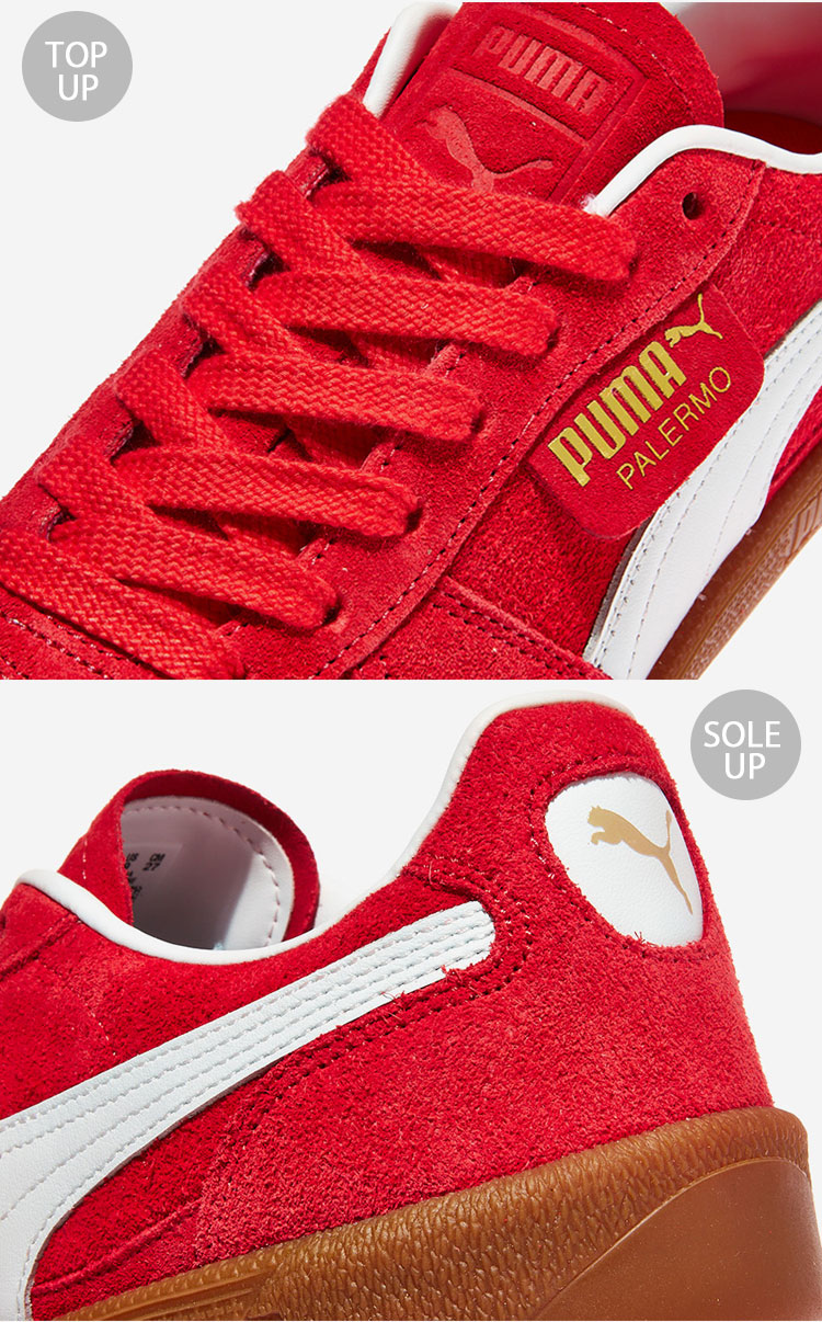 PUMA（プーマ） スニーカー PALERMO 396463-58 パレルモ RED WHITE