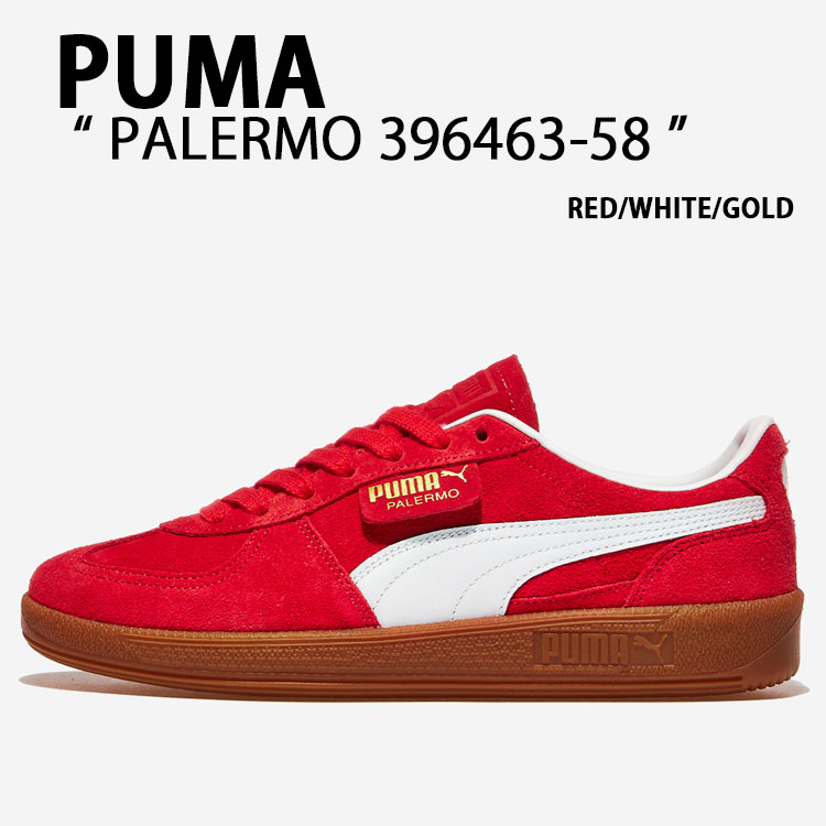 PUMA プーマ スニーカー PALERMO 396463-58 パレルモ RED WHITE
