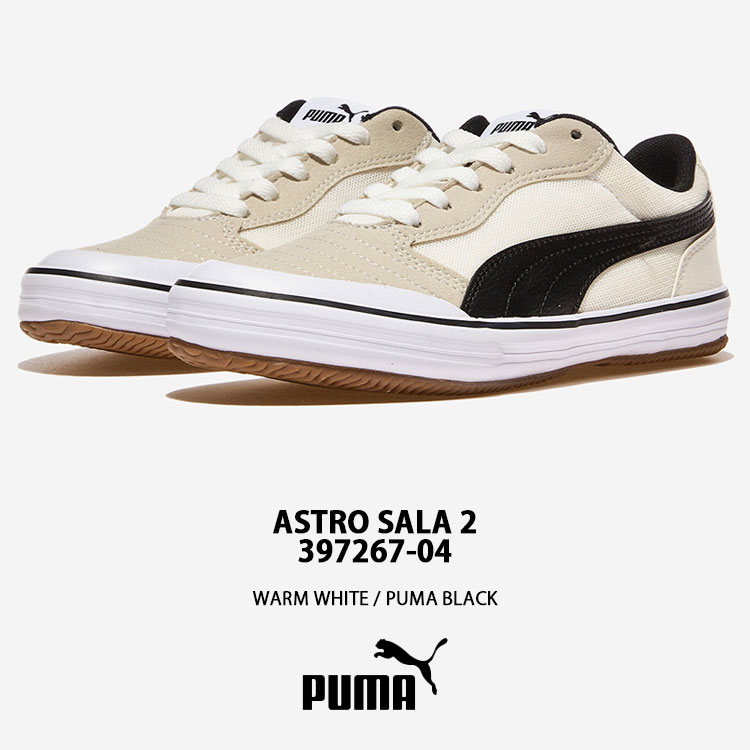 スニーカー PUMA Astro Sarah 2 PKI39726704 PUMA プーマ スニーカー ASTRO SALA 2 WHITE BLACK 397267-04