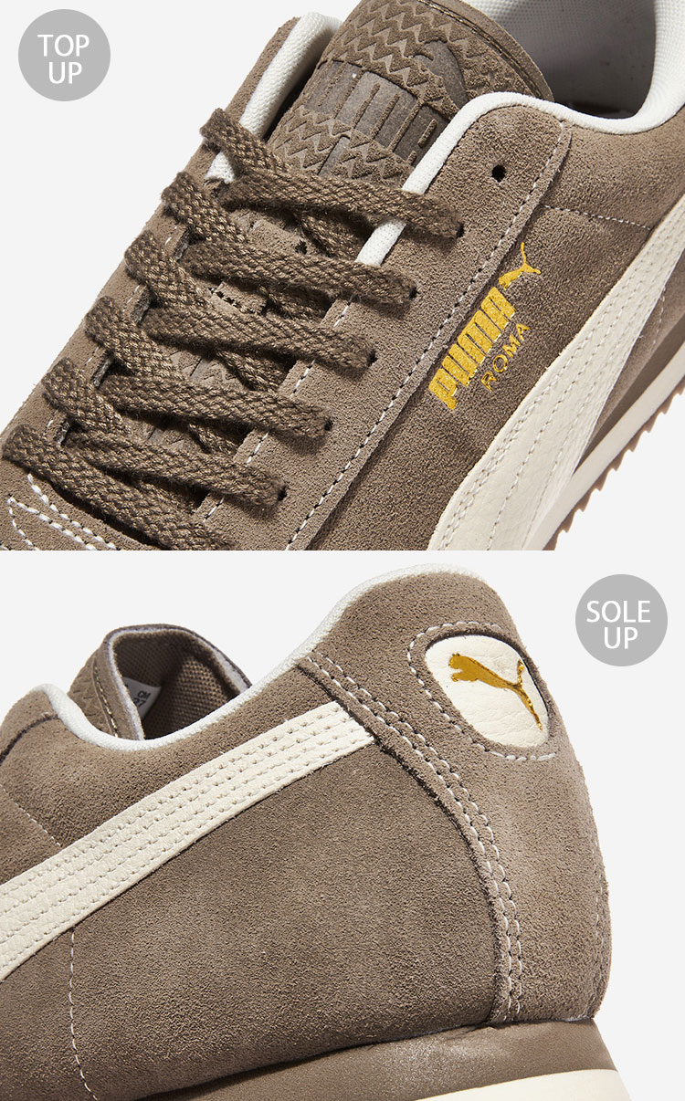 ◆PUMA◆ Roman Suede Taupe Warm White 39863507 398635-07 Puma Roma Suede 39863509 Mens Orange Suede Lifestyle