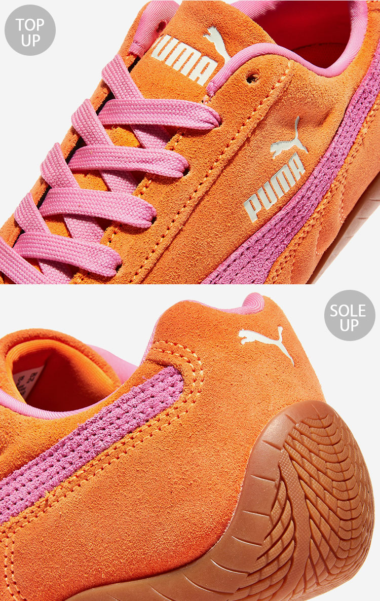 Puma スパイクシューズ オレンジ/ピンク PUMA プーマ レディース スニーカー SPEEDCAT OG 398846-50