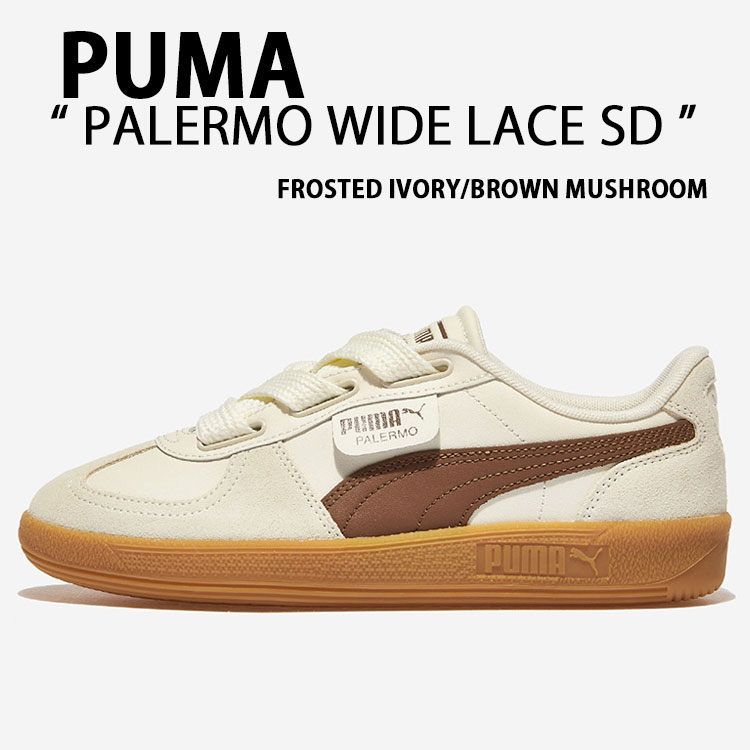シューズ PUMA PALERMO WIDE LACE SD Women's shoes Puma Palermo Wide Lace SD Puma Black-Puma White