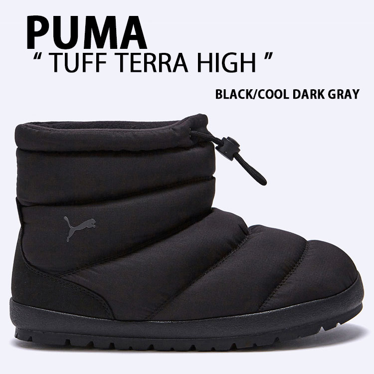 PUMA プーマ ブーツ TUFF TERRA HIGH BLACK 402177-01 タフ テラ ハイ ブラック シューズ スノーブーツ 冬ブーツ 男性用 女性用 PUMA（プーマ） ブーツ TUFF TERRA HIGH BLACK 402177-01 タフ テラ